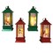 KSA Pack of 12 Red and Green Battery Operated LED Lantern Christmas Ornaments 5"